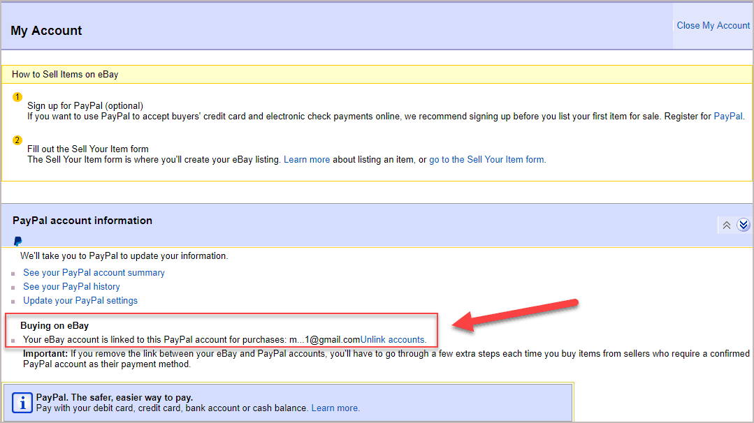 Can I go back to PayPal on eBay?