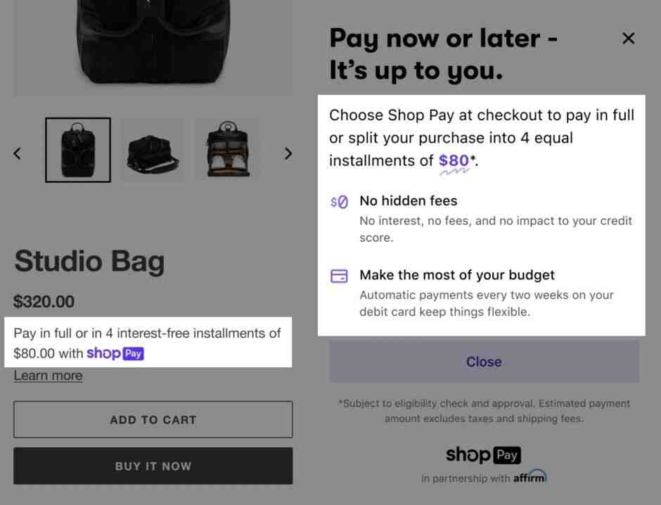 Does shop Pay hurt credit score?