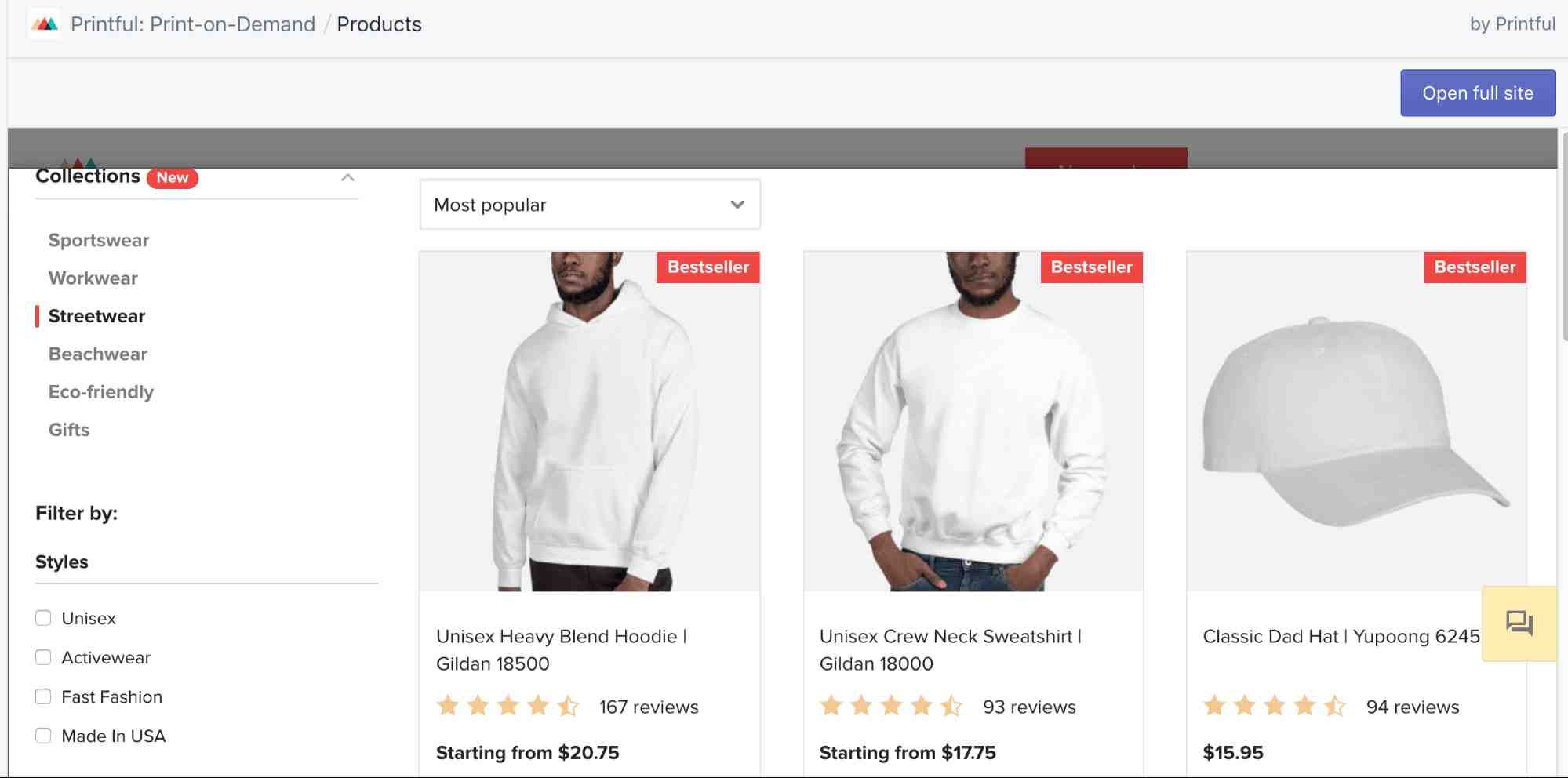 How do I contact Printful?