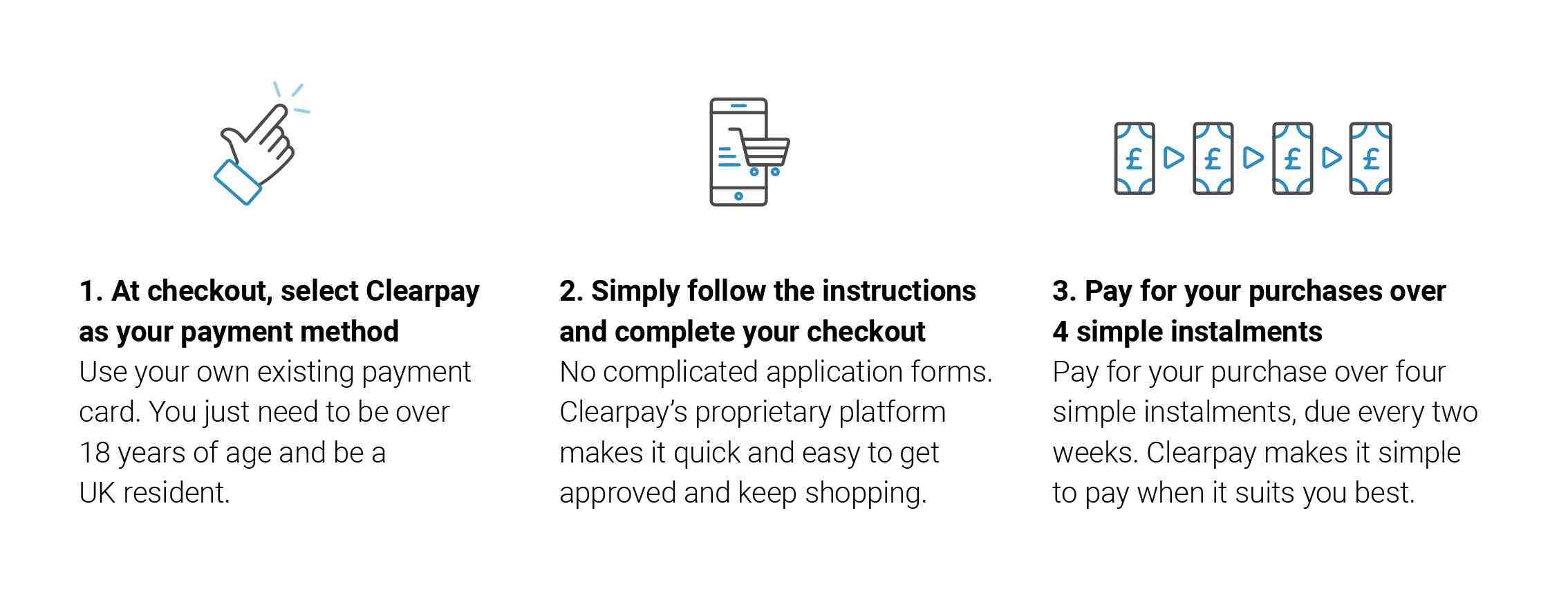 How many orders can you have with Clearpay?