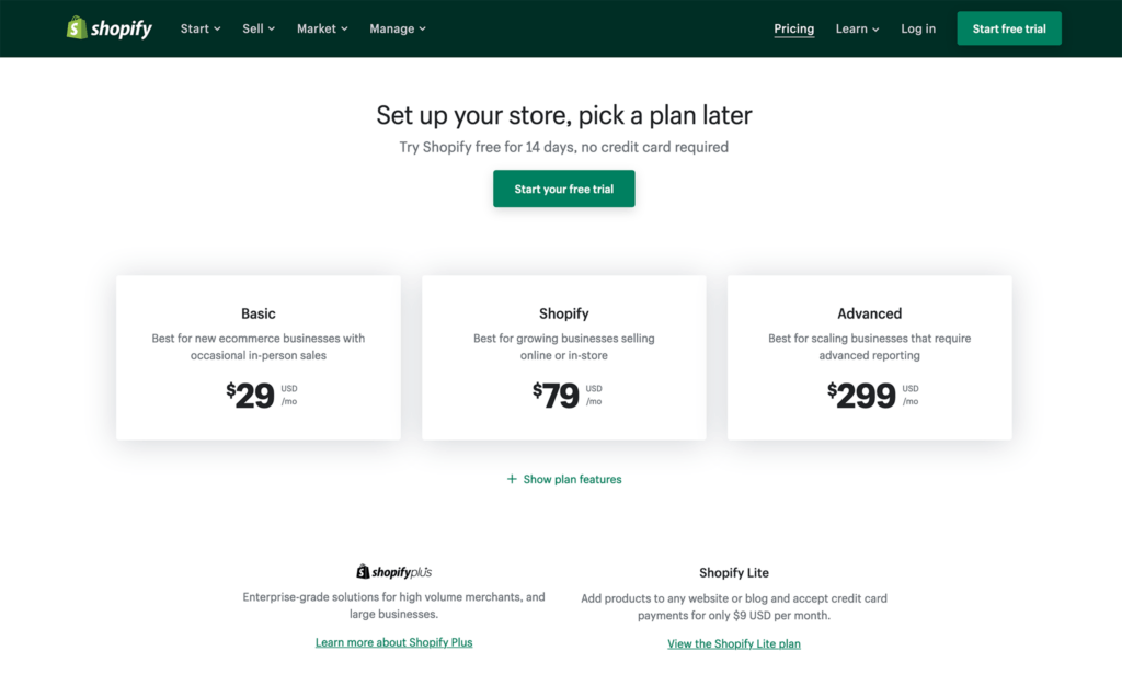 How many stores can you have on Shopify plus?