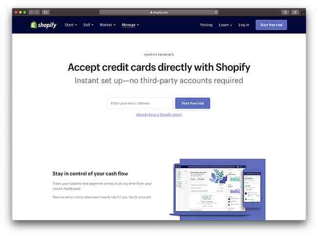 How much does the average Shopify store make per month?