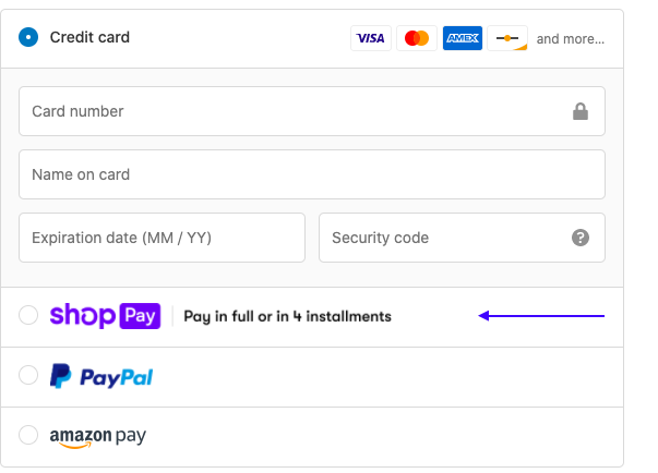 Is shop pay the same as Afterpay?