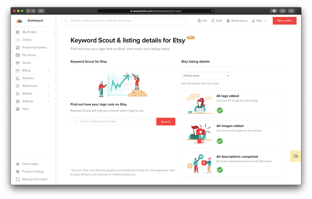 What happens to returns on Printify?