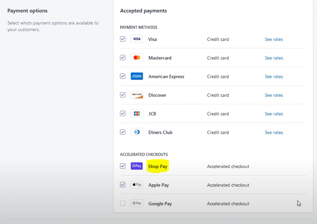 What happens when you use shop pay?